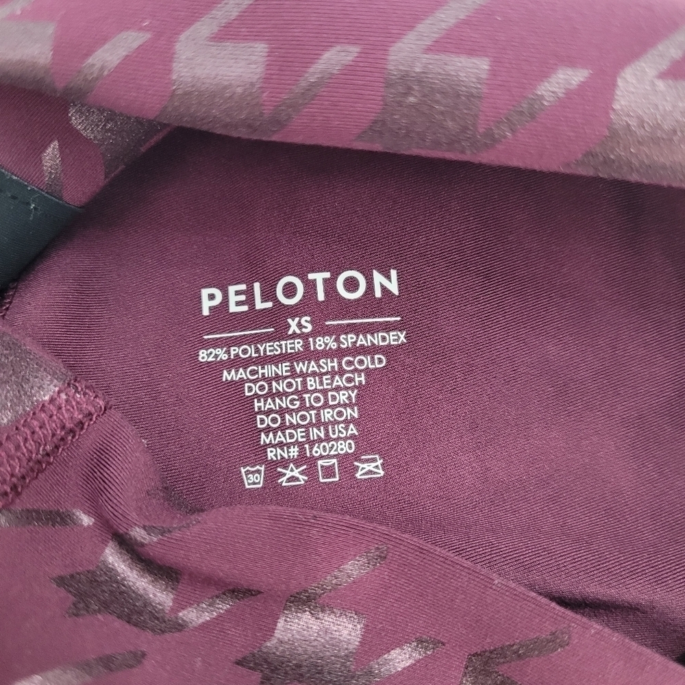 Peloton plump Houndstooth show up printed leggings xsmall - Picture 4 of 8